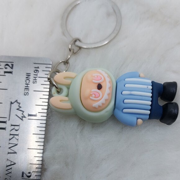 2/$19 Labubu blue strip shirt keychain - Picture 5 of 6
